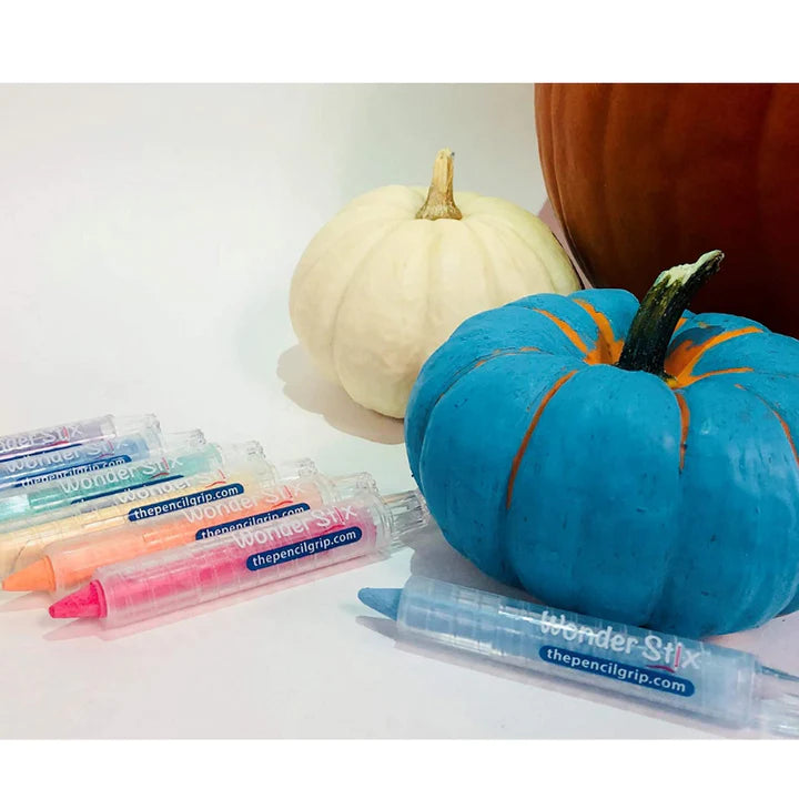 wonder stix multi surface markers working on a pumpkin!